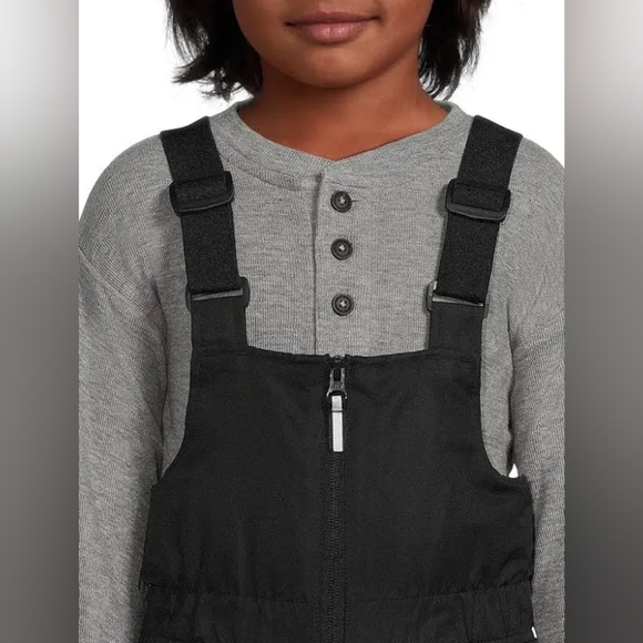 Swiss Tech Overalls Black Water Repellent Snow Bibs Pants Size XXL (18) - Picture 4 of 4